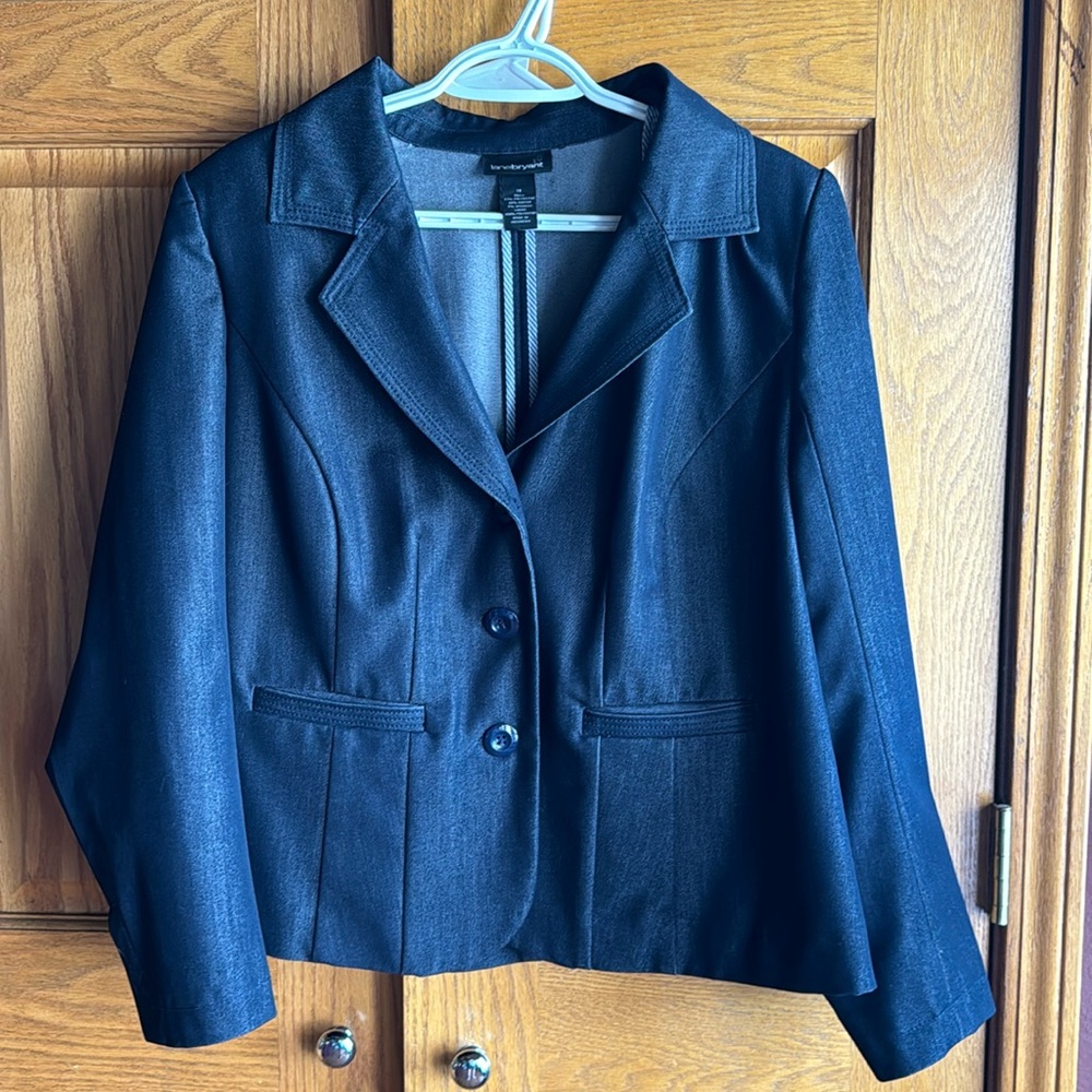 Lane Bryant denium suit
